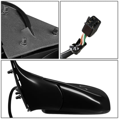 RETROVISOR MIRROR - OEM - 98-99 CHEVY BLAZER / 1998 CHEVY S10 PICKUP / 1998 GMC SONOMA / 98-99 OLDSMOBILE BRAVADA - POWERED - HEATED - PAINTABLE - BLACK - LEFT