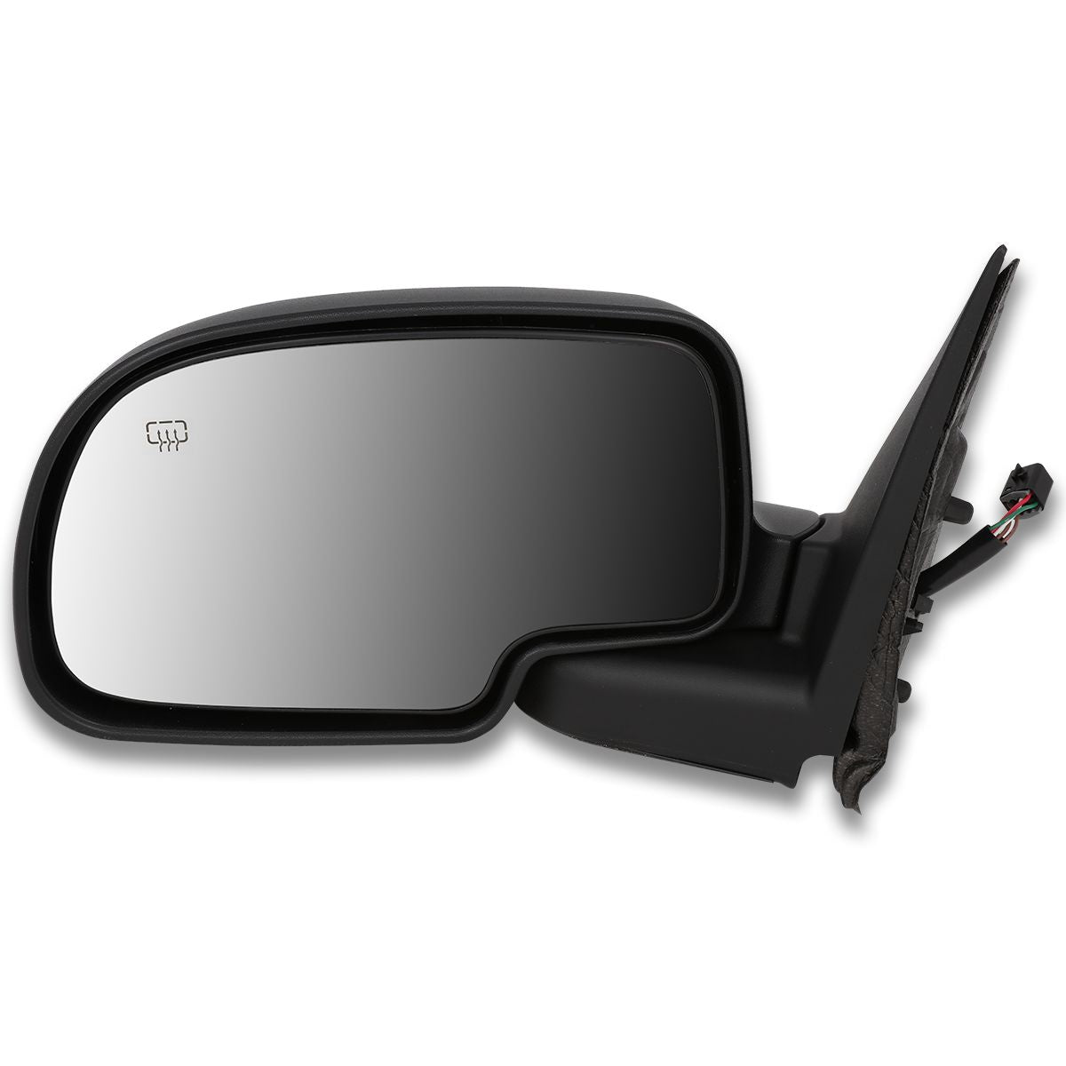 RETROVISOR MIRROR - OEM - 99-02 CHEVY SILVERADO 1500, 2500, 3500 / 00-02 CHEVY TAHOE / 00-02 CHEVY SUBURBAN 1500, 2500 / 99-02 GMC SIERRA 1500, 2500, 3500 / 00-02 GMC YUKON - POLISHED - CHROME - LEFT