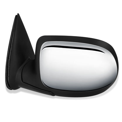RETROVISOR MIRROR - OEM - 99-02 CHEVY SILVERADO 1500, 2500, 3500 / 99-02 GMC SIERRA 1500, 2500, 3500 - POWERED - BLACK - LEFT