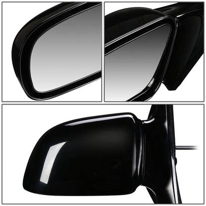 RETROVISOR MIRROR - OEM - 92-98 BUICK SKYLARK / 92-98 OLDSMOBILE ACHIEVA / 92-98 PONTIAC GRAND AM - MANUAL - PAINTABLE - BLACK - LEFT