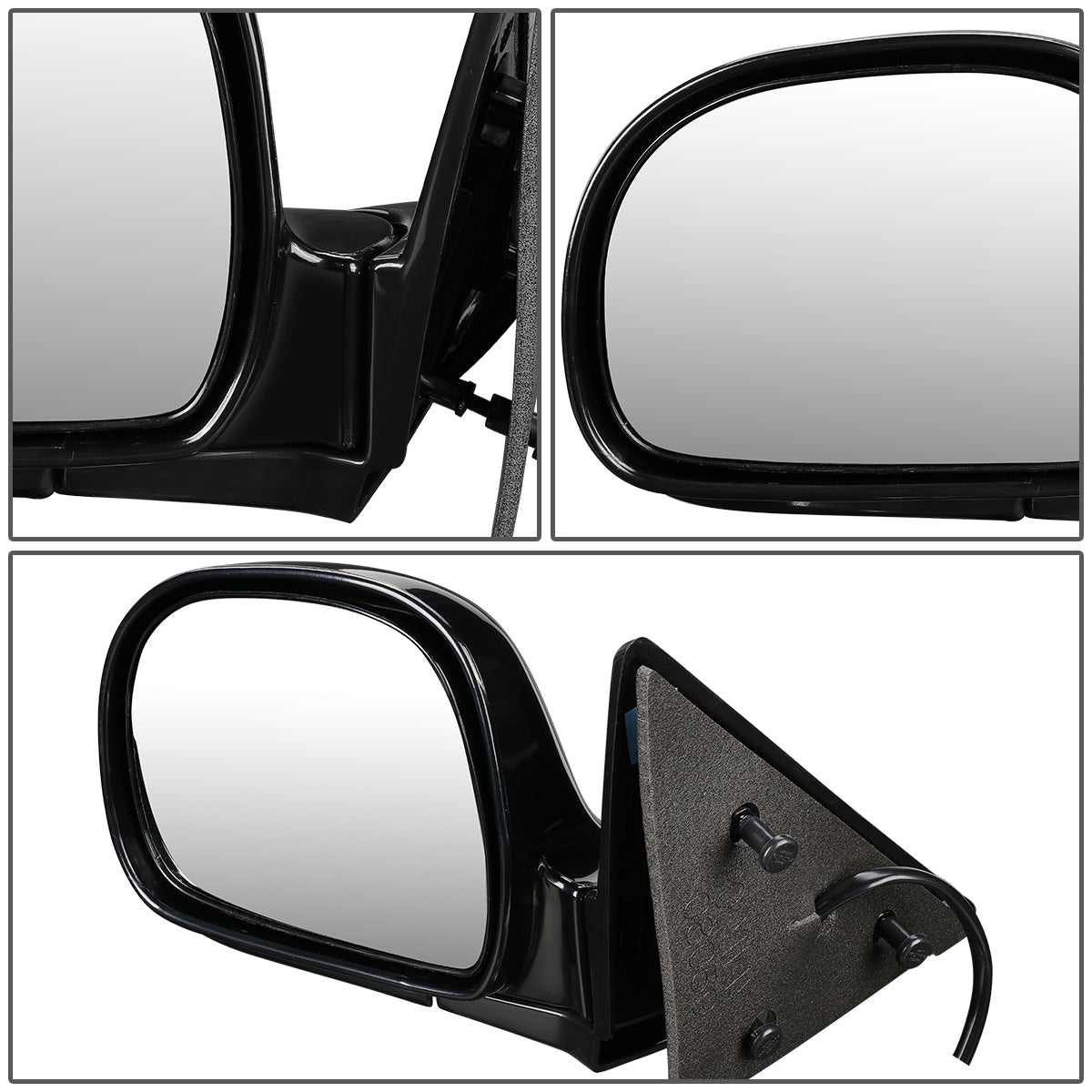 RETROVISOR MIRROR - OEM - 98-99 CHEVY BLAZER / 1998 CHEVY S10 PICKUP / 1998GMC SONOMA / 98-99 OLDSMOBILE BRAVADA - POWERED - PAINTABLE - BLACK - LEFT