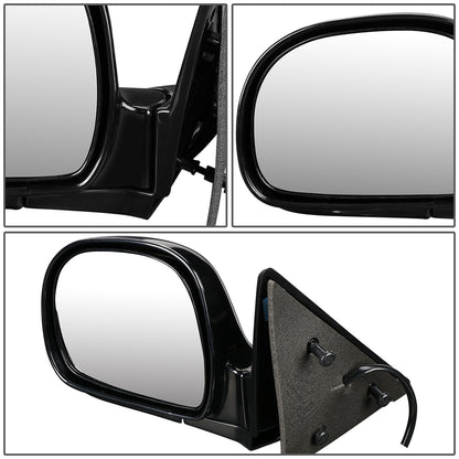 RETROVISOR MIRROR - OEM - 98-99 CHEVY BLAZER / 1998 CHEVY S10 PICKUP / 1998GMC SONOMA / 98-99 OLDSMOBILE BRAVADA - POWERED - PAINTABLE - BLACK - LEFT