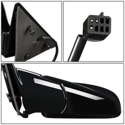 RETROVISOR MIRROR - OEM - 98-99 CHEVY BLAZER / 1998 CHEVY S10 PICKUP / 1998GMC SONOMA / 98-99 OLDSMOBILE BRAVADA - POWERED - PAINTABLE - BLACK - LEFT