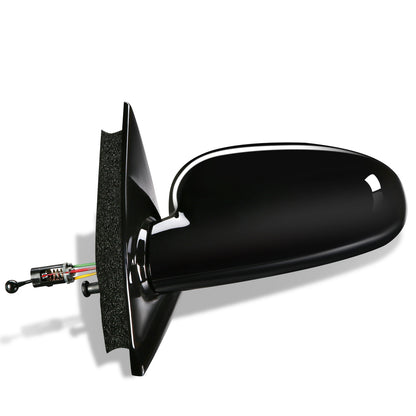 RETROVISOR MIRROR - OEM - 97-02 SATURN SC COUPE - MANUAL - PAINTABLE - BLACK - LEFT