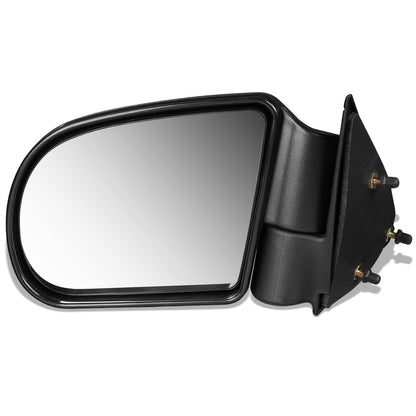 RETROVISOR MIRROR - OEM - 99-05 CHEVY BLAZER / 98-04 CHEVY S10 PICKUP / 98-04 GMC SONOMA / 99-01 OLDSMOBILE BRAVADA - MANUAL - TEXTURED - BLACK - LEFT