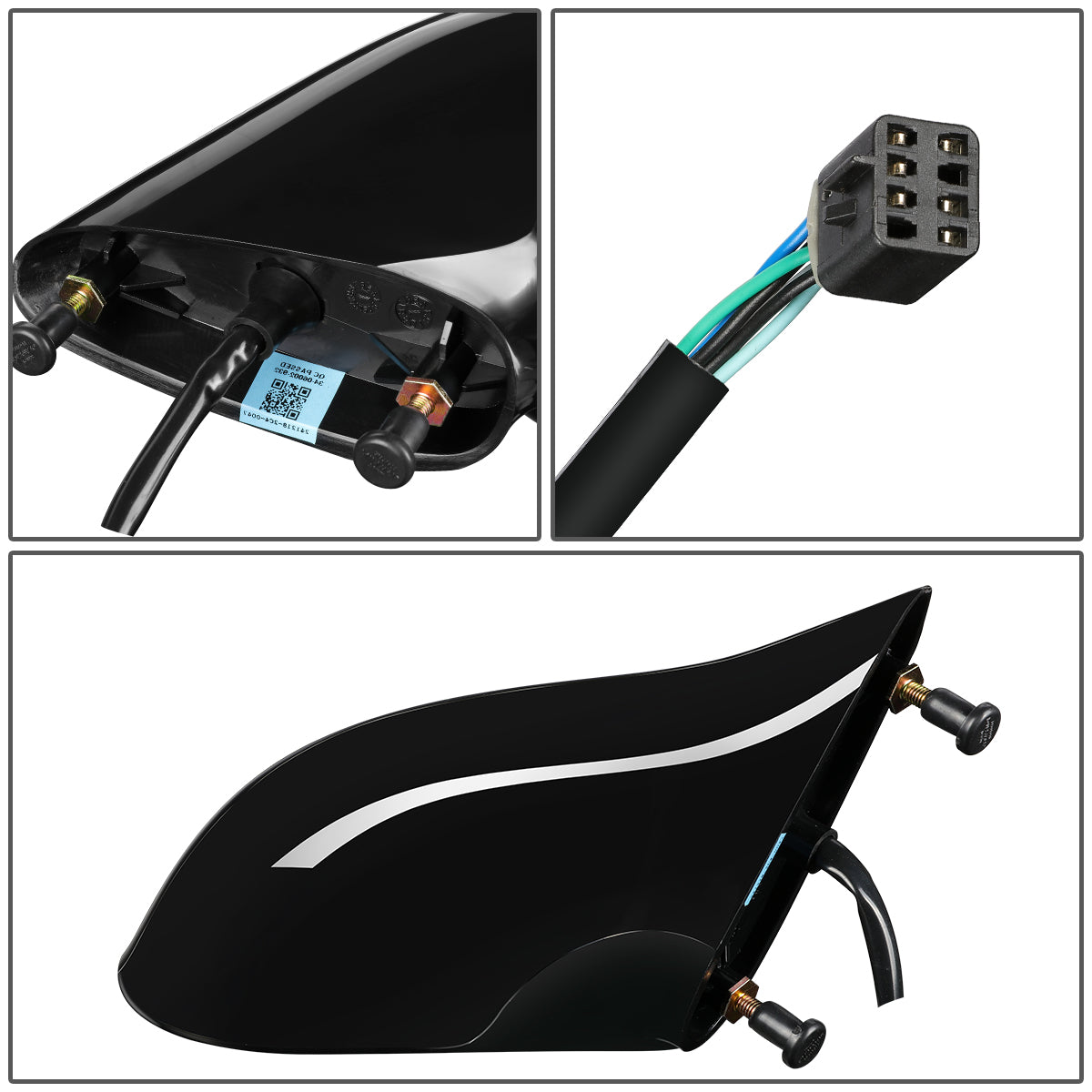 RETROVISOR MIRROR - OEM - 92-99 BUICK LESABRE / 92-99 OLDSMOBILE 88 / 92-96 OLDSMOBILE 98 - POWERED - HEATED - PAINTABLE - BLACK - LEFT