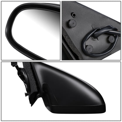 RETROVISOR MIRROR - OEM - 95-99 CHEVY MONTE CARLO - POWERED - BLACK MATERIAL - LEFT