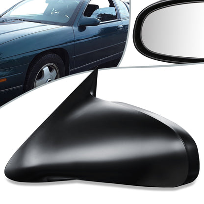 RETROVISOR MIRROR - OEM - 95-99 CHEVY MONTE CARLO - POWERED - BLACK MATERIAL - LEFT