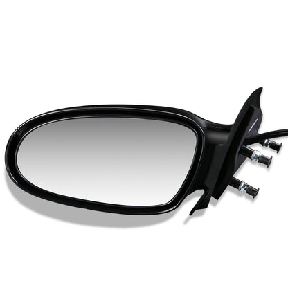 RETROVISOR MIRROR - OEM - 96-02 SATURN SL SEDAN / 96-01 SATURN SW WAGON - POWERED - PAINTABLE - BLACK - LEFT