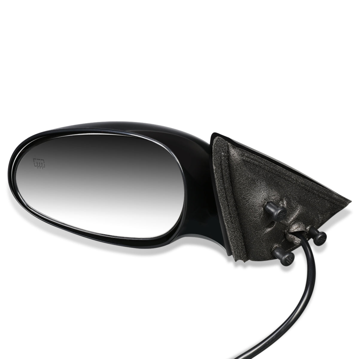 RETROVISOR MIRROR - OEM - 97-05 BUICK CENTURY / 97-04 BUICK REGAL - POWERED - HEATED - PAINTABLE - BLACK - LEFT