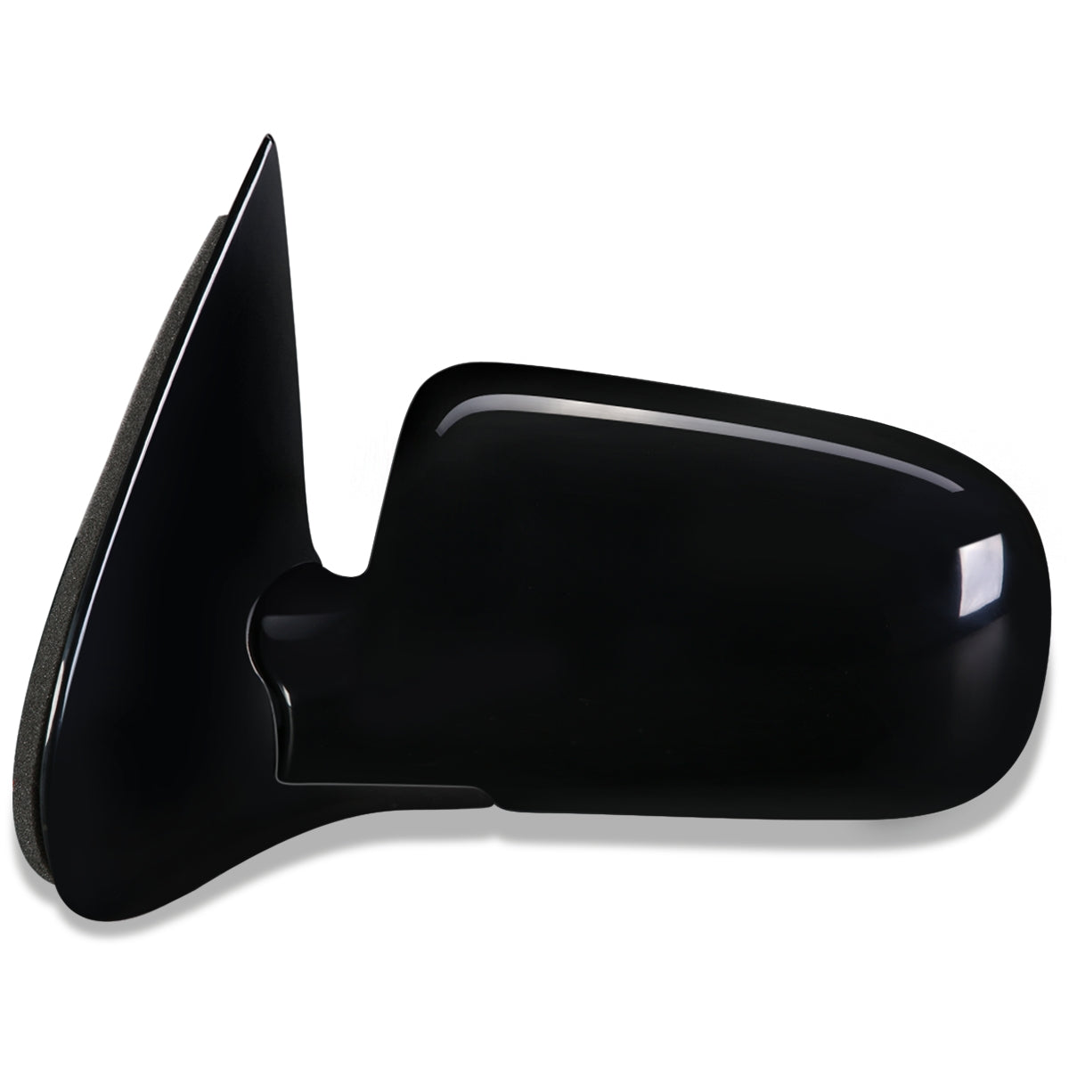 RETROVISOR MIRROR - OEM - 05-07 BUICK TERRAZA / 97-04 CHEVY VENTURE / 97-04 OLDSMOBILE SILHOUETTE / 97-98 PONTIAC TRANS SPORT / 05-07 SATURN RELAY - POWERED - PAINTABLE - BLACK - LEFT