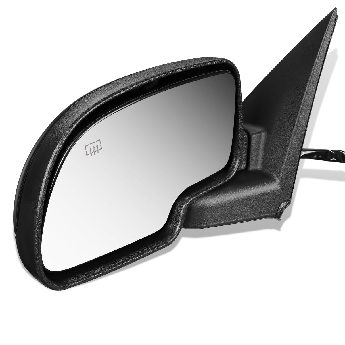 RETROVISOR MIRROR - OEM - 99-02 CHEVY SILVERADO 1500, 2500, 3500 / 99-02 GMC SIERRA 1500, 2500, 3500 - POWERED - HEATED - PAINTABLE - BLACK - LEFT