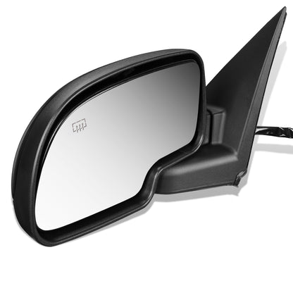 RETROVISOR MIRROR - OEM - 99-02 CHEVY SILVERADO 1500, 2500, 3500 / 99-02 GMC SIERRA 1500, 2500, 3500 - POWERED - HEATED - PAINTABLE - BLACK - LEFT