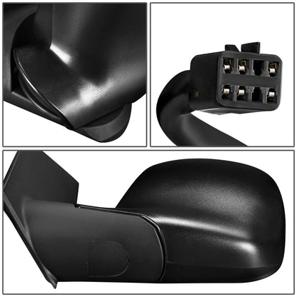 RETROVISOR MIRROR - OEM - 96-02 CHEVY EXPRESS 1500, 2500, 3500 / 96-02 GMC SAVANA 1500, 2500, 3500 - POWERED - HEATED - TEXTURED - BLACK - LEFT