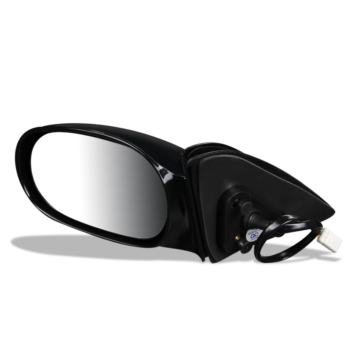 RETROVISOR MIRROR - OEM - 98-02 GEO PRIZM - POWERED - BLACK MATERIAL - LEFT