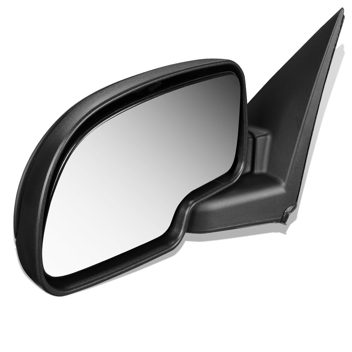 RETROVISOR MIRROR - OEM - 99-02 CHEVY SILVERADO 1500, 2500, 3500 / 99-02 GMC SIERRA 1500, 2500, 3500 - POWERED - GLOSSY - BLACK - LEFT