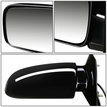 RETROVISOR MIRROR - OEM - 00-05 CHEVY ASTRO / 00-05 GMC SAFARI - POWERED - PAINTABLE - BLACK - LEFT