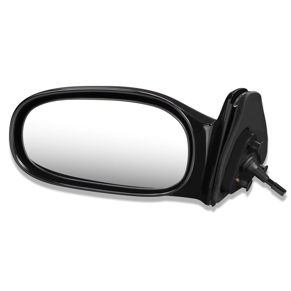 RETROVISOR MIRROR - OEM - 98-02 GEO PRIZM - MANUAL - W/ LEVER - BLACK MATERIAL - LEFT