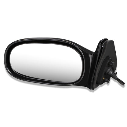 RETROVISOR MIRROR - OEM - 98-02 GEO PRIZM - MANUAL - W/ LEVER - BLACK MATERIAL - LEFT