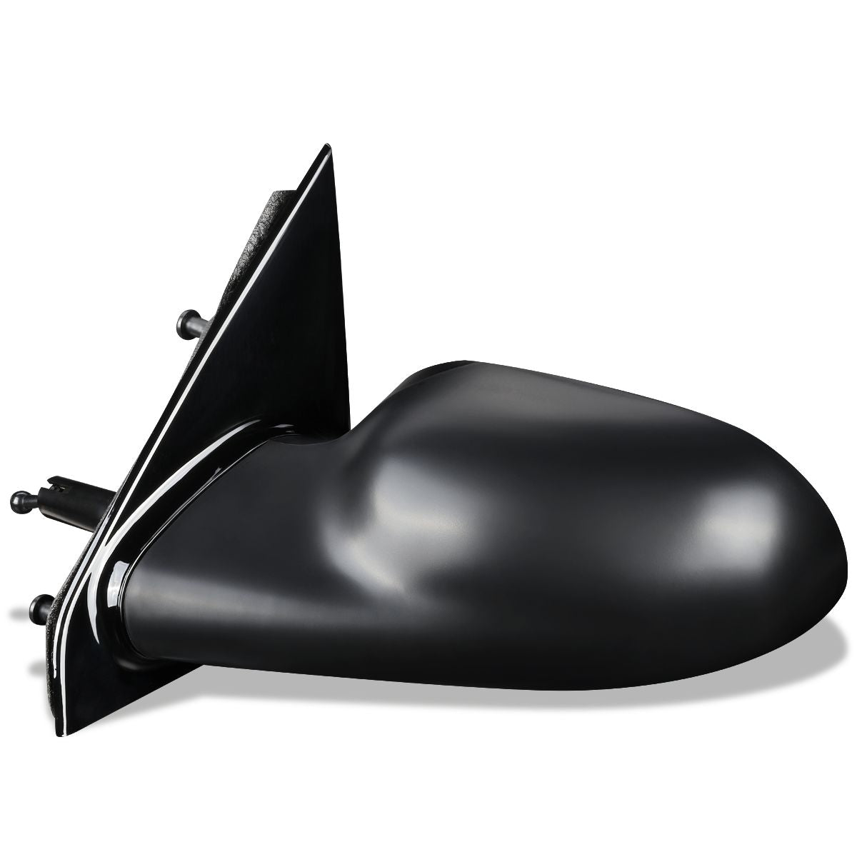 RETROVISOR MIRROR - OEM - 01-05 SATURN L SEDAN / 2004 SATURN L300 / 2000 SATURN LS SEDAN / 00-03 SATURN LW WAGON - MANUAL - PAINTABLE - BLACK - LEFT