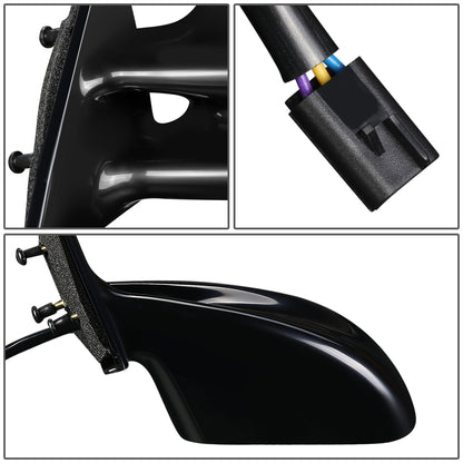 RETROVISOR MIRROR - OEM - 99-02 PONTIAC GRAND AM - POWERED - BLACK - LEFT