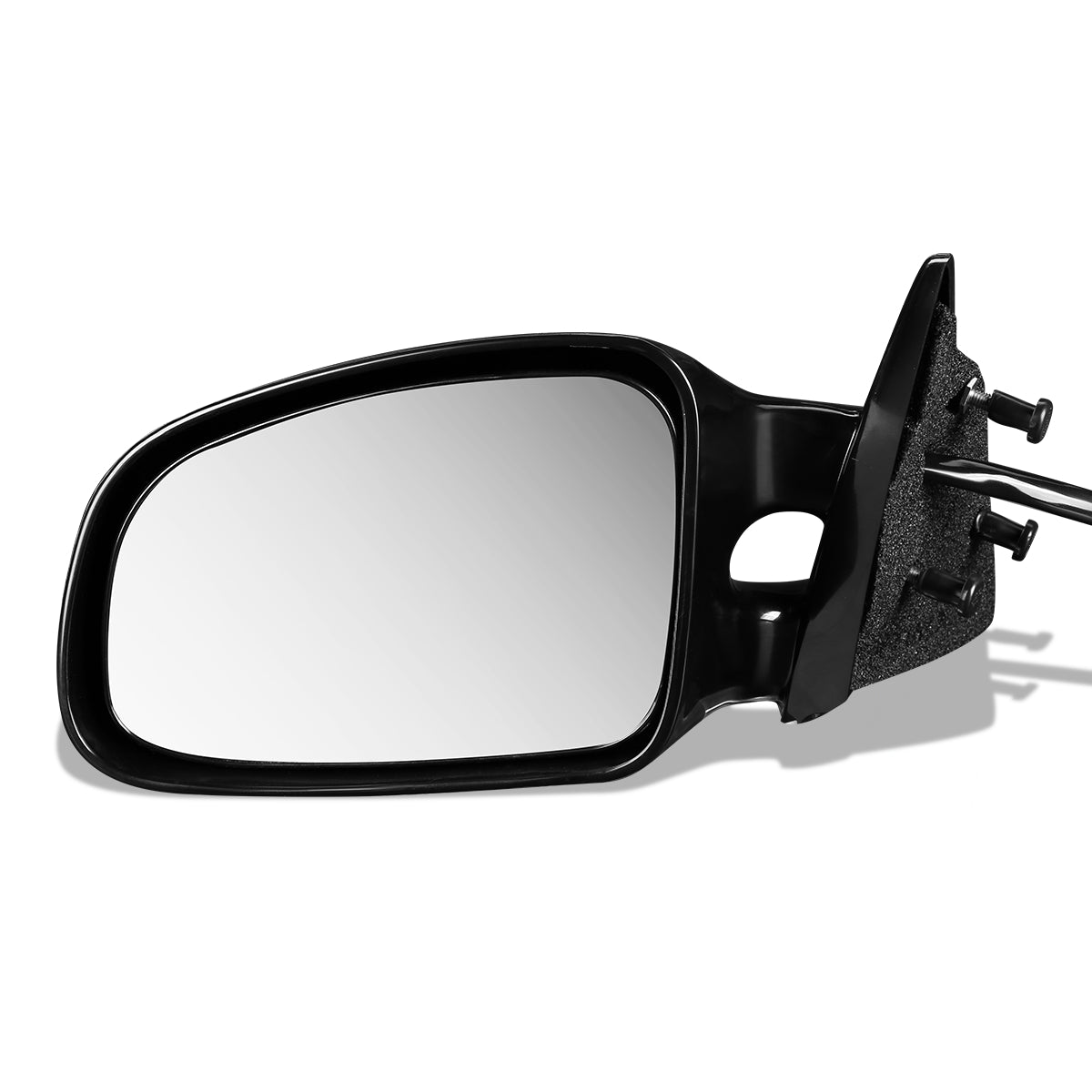 RETROVISOR MIRROR - OEM - 99-01 PONTIAC GRAND AM - MANUAL - PAINTABLE - BLACK - LEFT