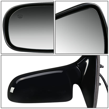 RETROVISOR MIRROR - OEM - 05-07 BUICK TERRAZA / 05-09 CHEVY UPLANDER / 97-05 CHEVY VENTURE / 97-04 OLDSMOBILE SILHOUETTE / 99-09 PONTIAC MONTANA / 97-98 PONTIAC TRANS SPORT / 05-07 SATURN RELAY - POWERED - HEATED - PAINTABLE - BLACK - LEFT
