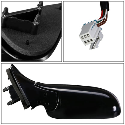 RETROVISOR MIRROR - OEM - 05-07 BUICK TERRAZA / 05-09 CHEVY UPLANDER / 97-05 CHEVY VENTURE / 97-04 OLDSMOBILE SILHOUETTE / 99-09 PONTIAC MONTANA / 97-98 PONTIAC TRANS SPORT / 05-07 SATURN RELAY - POWERED - HEATED - PAINTABLE - BLACK - LEFT