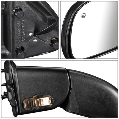 RETROVISOR MIRROR - OEM - 00-06 CHEVY SUBURBAN 1500 , 2500 / 00-06 CHEVY TAHOE / 00-06 GMC YUKON / 00-06 GMC YUKON XL 1500 - POWERED - HEATED - TEXTURED - BLACK - LEFT