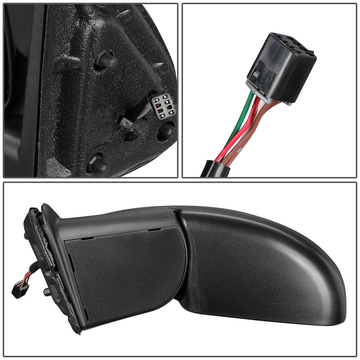 RETROVISOR MIRROR - OEM - 03-06 CHEVY AVALANCHE 1500, 2500 / 04-06 CHEVY SILVERADO 3500 / 2007 CHEVY SILVERADO 3500 CLASSIC - POWERED - HEATED - BLACK - LEFT