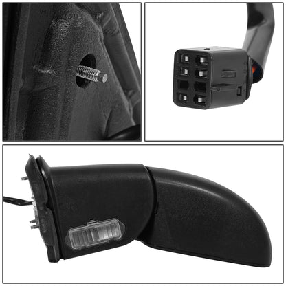 RETROVISOR MIRROR - OEM - 2002 CHEVY AVALANCHE 1500 2500 / 00-02 CHEVY SUBURBAN 1500 2500 / 00-06 CHEVY TAHOE / 00-02 GMC YUKON XL 1500 / 01-02 GMC SIERRA 1500 - POWERED - HEATED - PAINTABLE - BLACK - LEFT