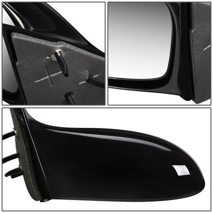RETROVISOR MIRROR - OEM - 02-05 PONTIAC GRAND AM - POWERED - PAINTABLE - BLACK - LEFT