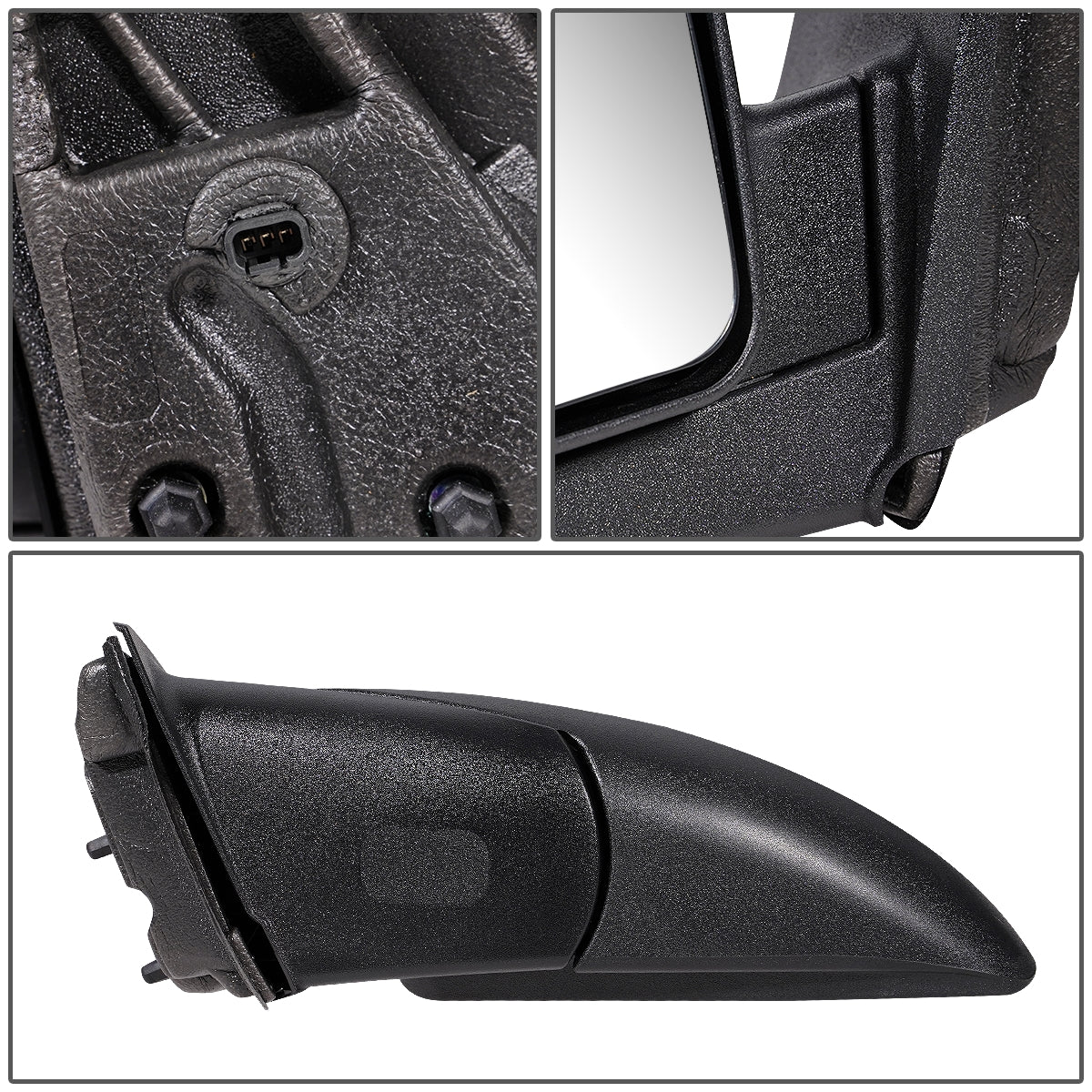 RETROVISOR MIRROR - OEM - 05-09 CHEVROLET EQUINOX / 02-07 SATURN VUE - POWERED - FOLDING - BLACK - LEFT