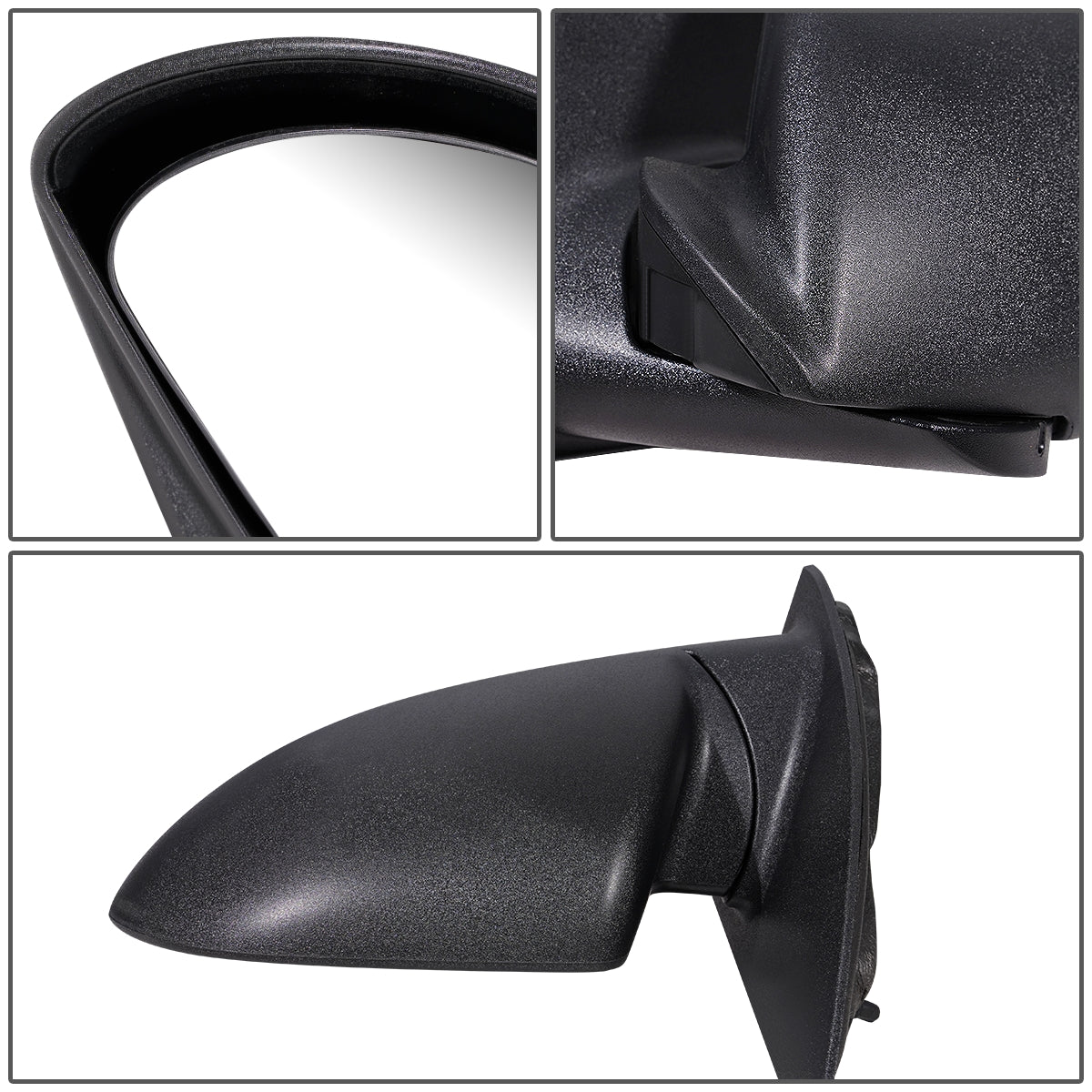 RETROVISOR MIRROR - OEM - 05-09 CHEVROLET EQUINOX / 02-07 SATURN VUE - POWERED - FOLDING - BLACK - LEFT