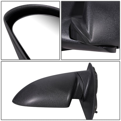 RETROVISOR MIRROR - OEM - 05-09 CHEVROLET EQUINOX / 02-07 SATURN VUE - POWERED - FOLDING - BLACK - LEFT