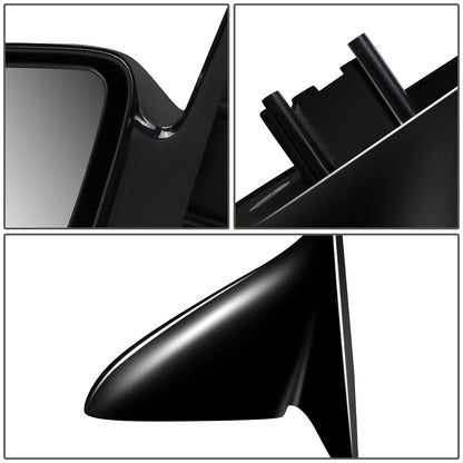 RETROVISOR MIRROR - OEM - 95-97 GEO METRO - MANUAL - W/O LEVER - BLACK MATERIAL - LEFT