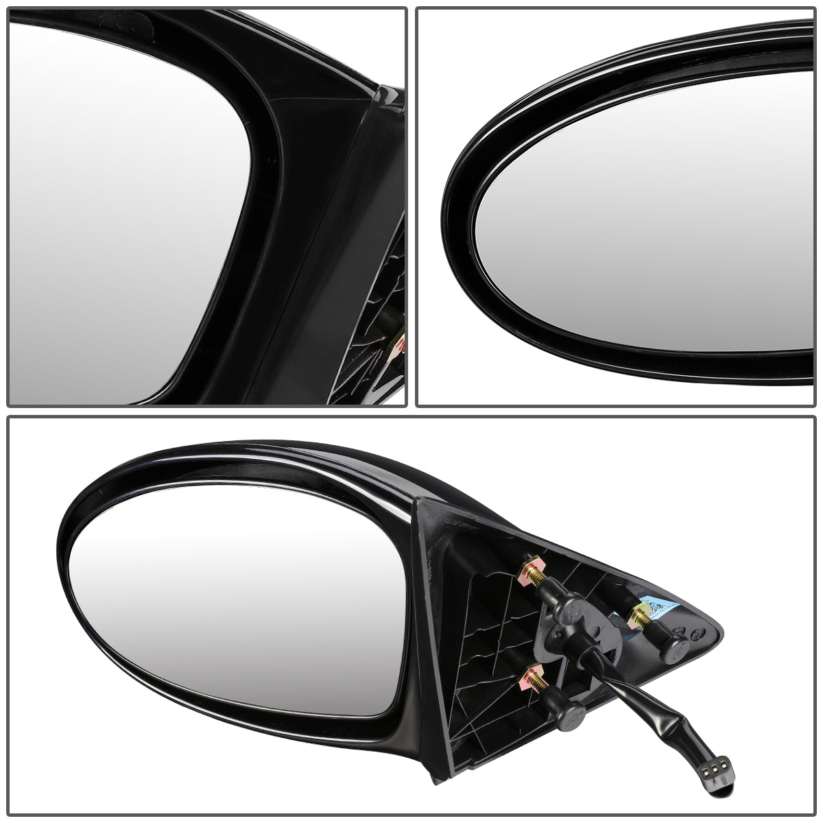RETROVISOR MIRROR - OEM - 99-03 OLDSMOBILE ALERO - POWERED - PAINTABLE - BLACK - LEFT