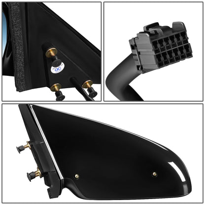 RETROVISOR MIRROR - OEM - 00-05 PONTIAC BONNEVILLE - POWERED - HEATED - PAINTABLE - BLACK - LEFT