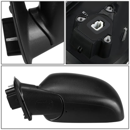 RETROVISOR MIRROR - OEM - 04-12 CHEVY COLORADO / 04-12 GMC CANYON - POWERED - TEXTURED - BLACK - LEFT