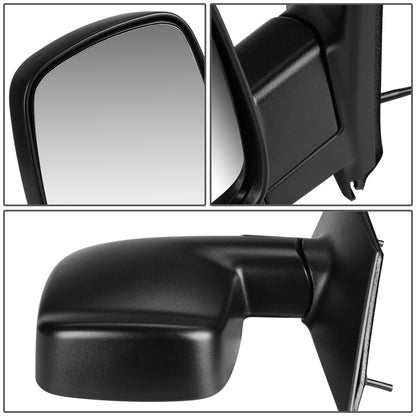 RETROVISOR MIRROR - OEM - 03-07 CHEVY EXPRESS 1500, 2500, 3500 / 03-07 GMC SAVANA 1500, 2500, 3500 - MANUAL - TEXTURED - BLACK - LEFT