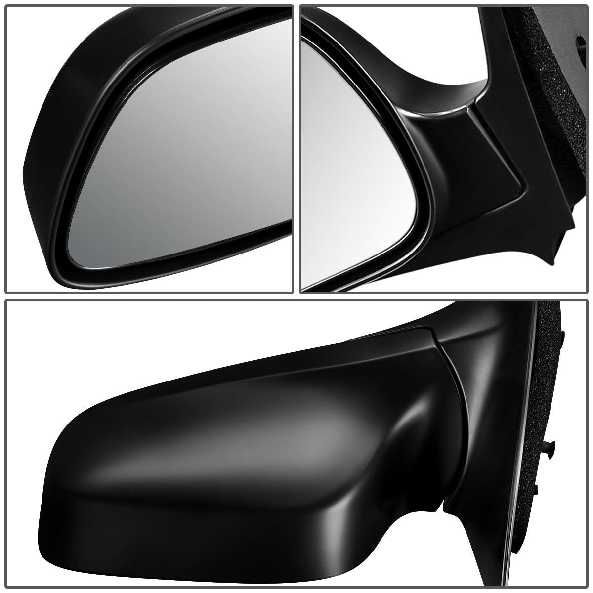 RETROVISOR MIRROR - OEM - 02-07 BUICK RENDEZVOUS - POWERED - HEATED - PAINTABLE - BLACK - LEFT