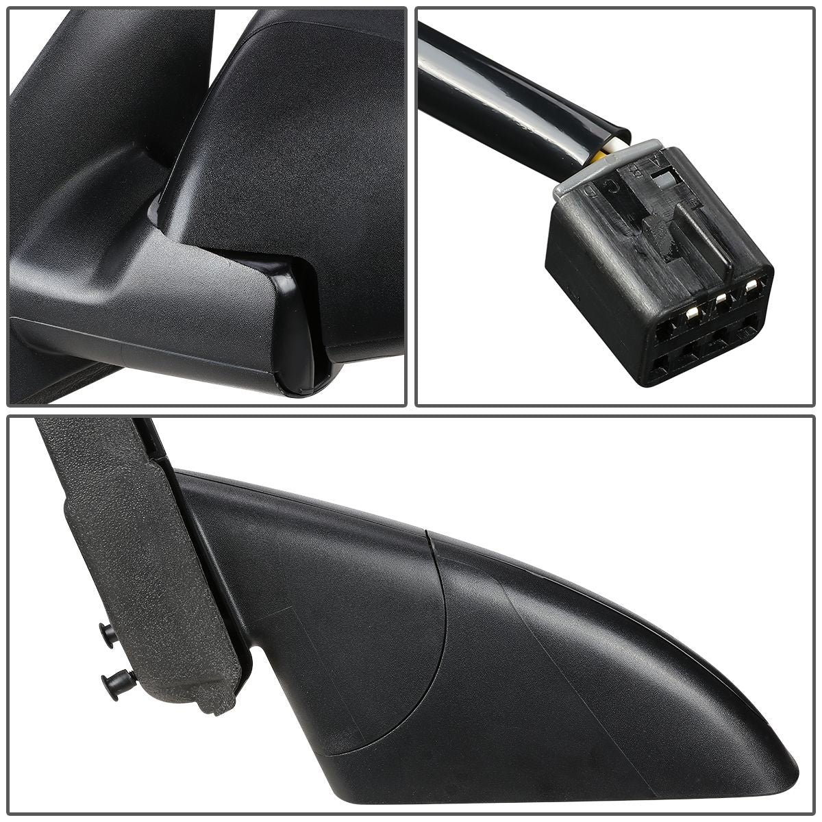 RETROVISOR MIRROR - OEM - 04-08 CHEVY MALIBU - POWERED - TEXTURED - BLACK - LEFT