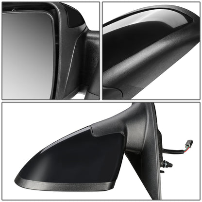 RETROVISOR MIRROR - OEM - 05-10 CHEVY COBALT COUPE - POWERED - PAINTABLE - BLACK - LEFT