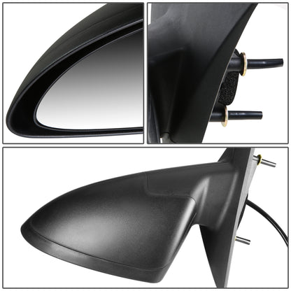 RETROVISOR MIRROR - OEM - 05-10 PONTIAC G6 SEDAN - POWERED - TEXTURED - BLACK - LEFT