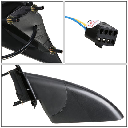 RETROVISOR MIRROR - OEM - 05-10 PONTIAC G6 SEDAN - POWERED - TEXTURED - BLACK - LEFT