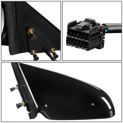 RETROVISOR MIRROR - OEM - 00-05 PONTIAC BONNEVILLE - POWERED - PAINTABLE - BLACK - LEFT