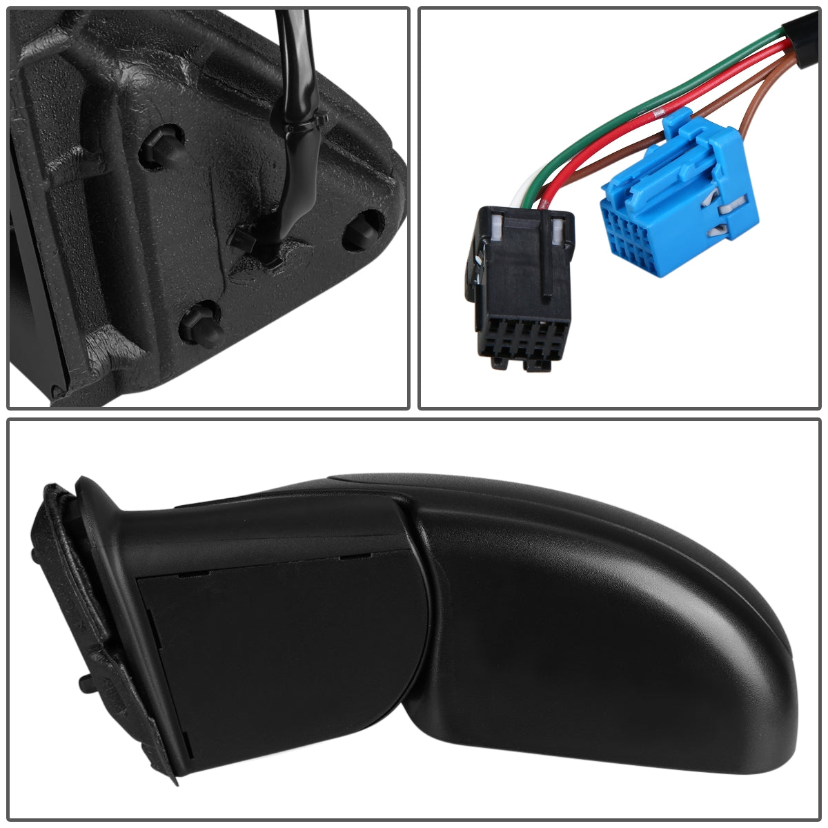 RETROVISOR MIRROR - OEM - 03-06 CHEVY SILVERADO / 2007 CHEVY SILVERADO CLASSIC / 03-06 CHEVY SUBURBAN / 03-06 CHEVY AVALANCHE / 03-06 CHEVY TAHOE / 03-06 GMC SIERRA / 2007 GMC SIERRA CLASSIC / 03-06 GMC YUKON / 03-06 CADILLAC ESCALADE - INJECTION MOLDED