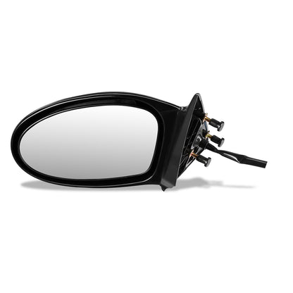RETROVISOR MIRROR - OEM - 99-01 OLDSMOBILE ALERO / 2002 PONTIAC GRAND AM - MANUAL - PAINTABLE - BLACK - LEFT