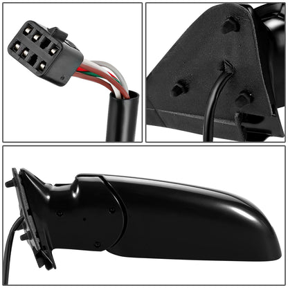 RETROVISOR MIRROR - OEM - 81-91 CHEVY TAHOE, SUBURBAN - POWERED - HEATED - FOLDING - BLACK MATERIAL - LEFT