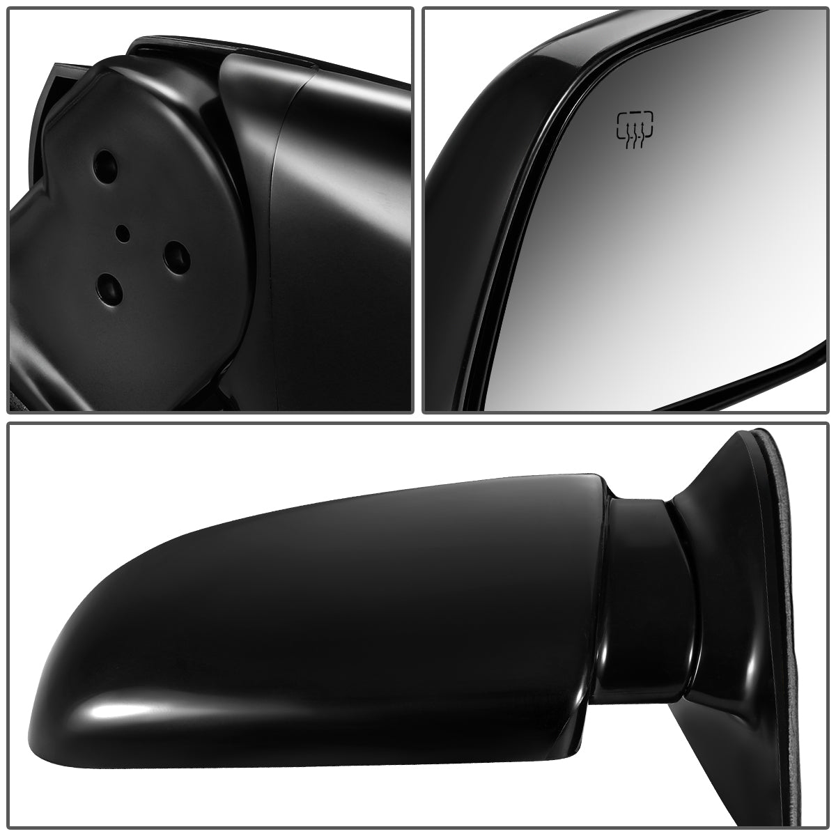 RETROVISOR MIRROR - OEM - 81-91 CHEVY TAHOE, SUBURBAN - POWERED - HEATED - FOLDING - BLACK MATERIAL - LEFT